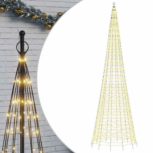 vidaXL Φωτιστικό Χριστουγεννιάτικο Δέντρο 1534 LED Θερμό Λευκό 500 εκ.