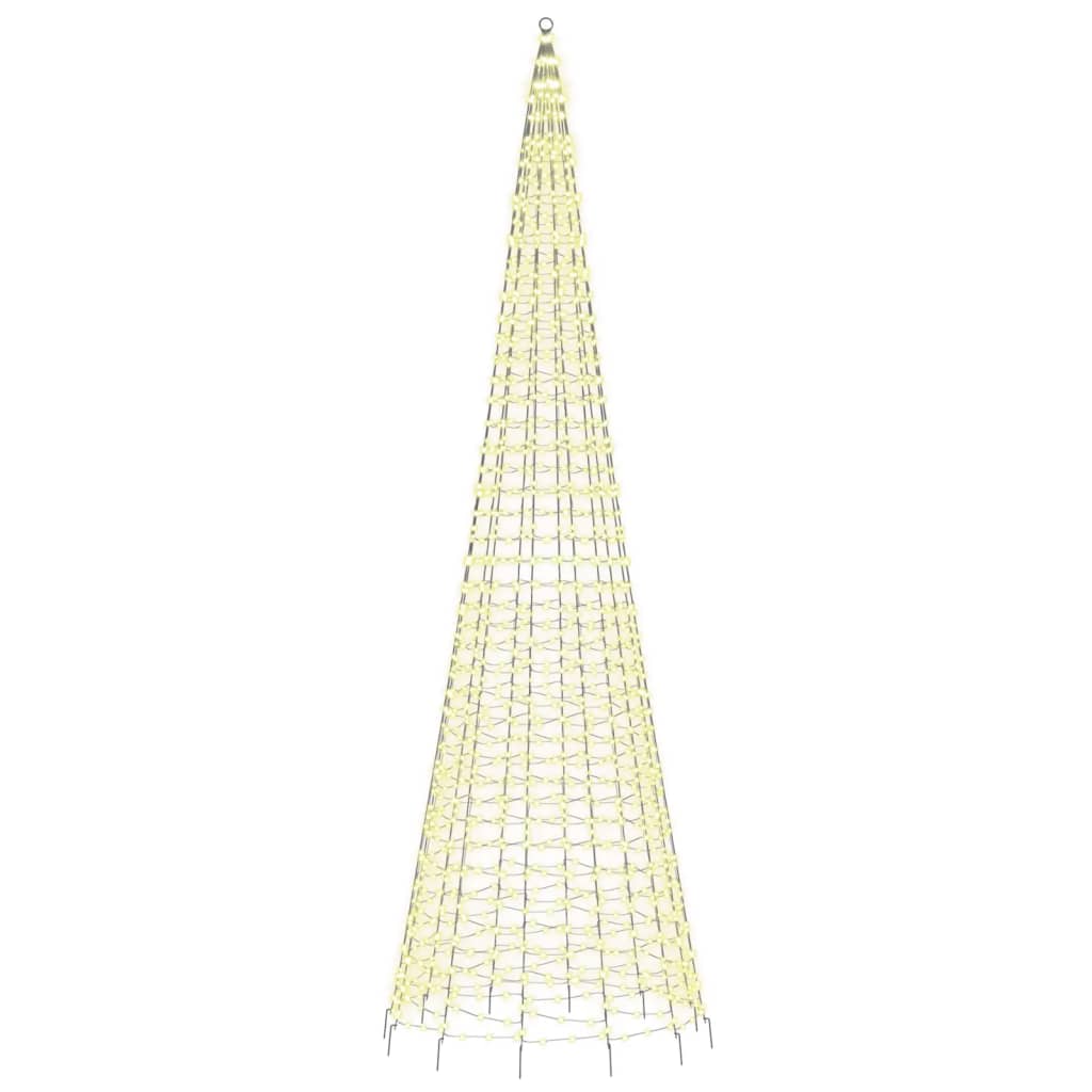 vidaXL Φωτιστικό Χριστουγεννιάτικο Δέντρο 1534 LED Θερμό Λευκό 500 εκ.