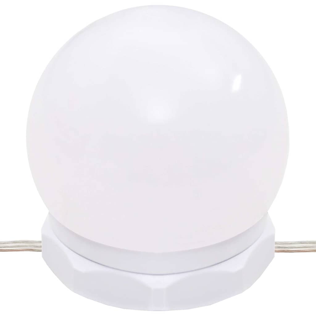 vidaXL Μπουντουάρ με LED Φώτα Καφέ Δρυς 96x40x142 εκ.