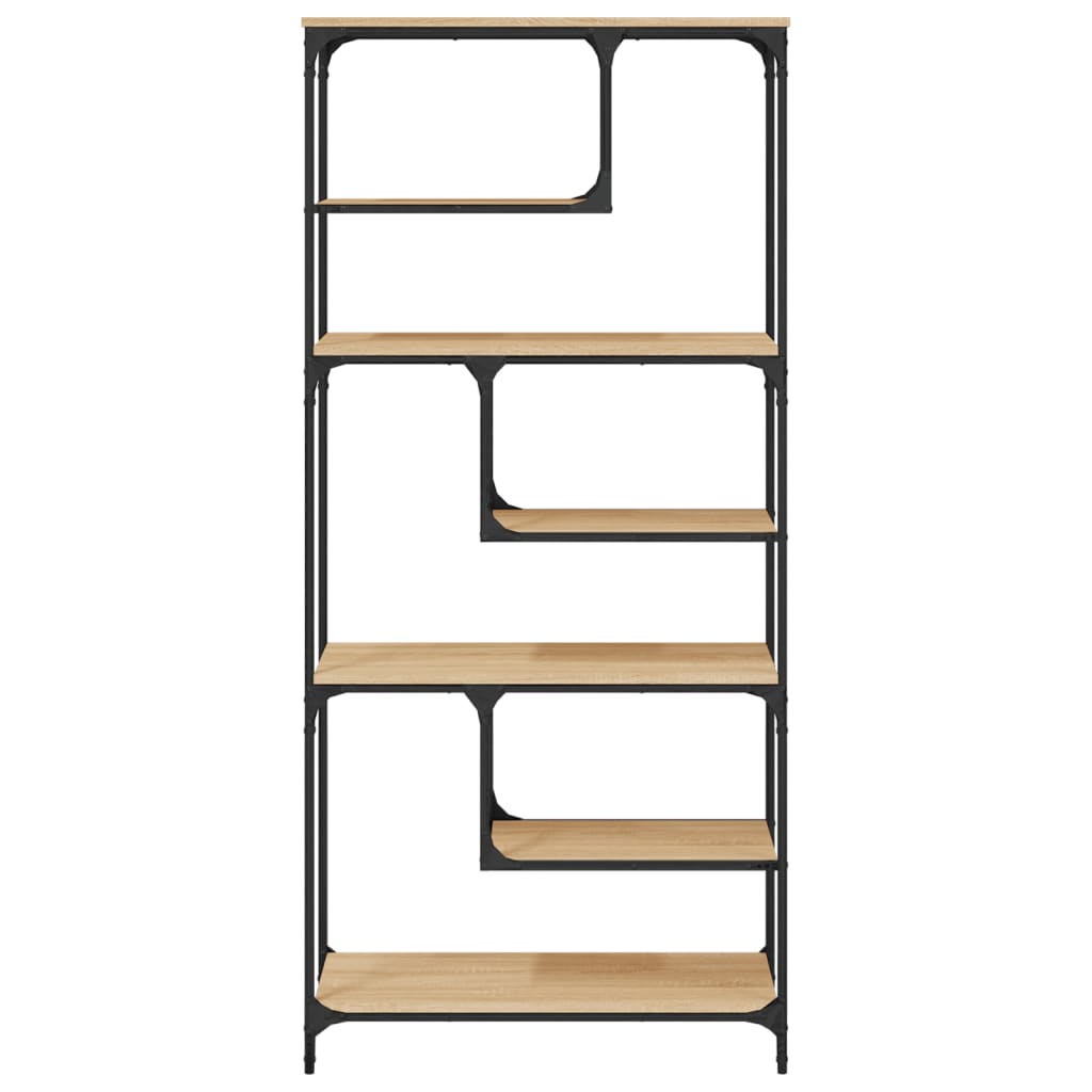 vidaXL Βιβλιοθήκη Sonoma Δρυς 81x36x176 εκ. από Επεξεργασμένο Ξύλο