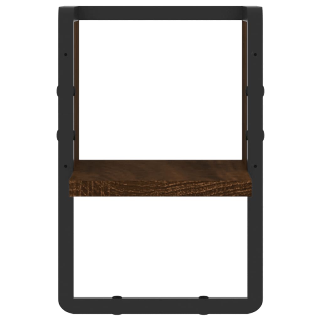 vidaXL Ράφι Τοίχου με Μπάρα Καφέ Δρυς 20x25x30 εκ.
