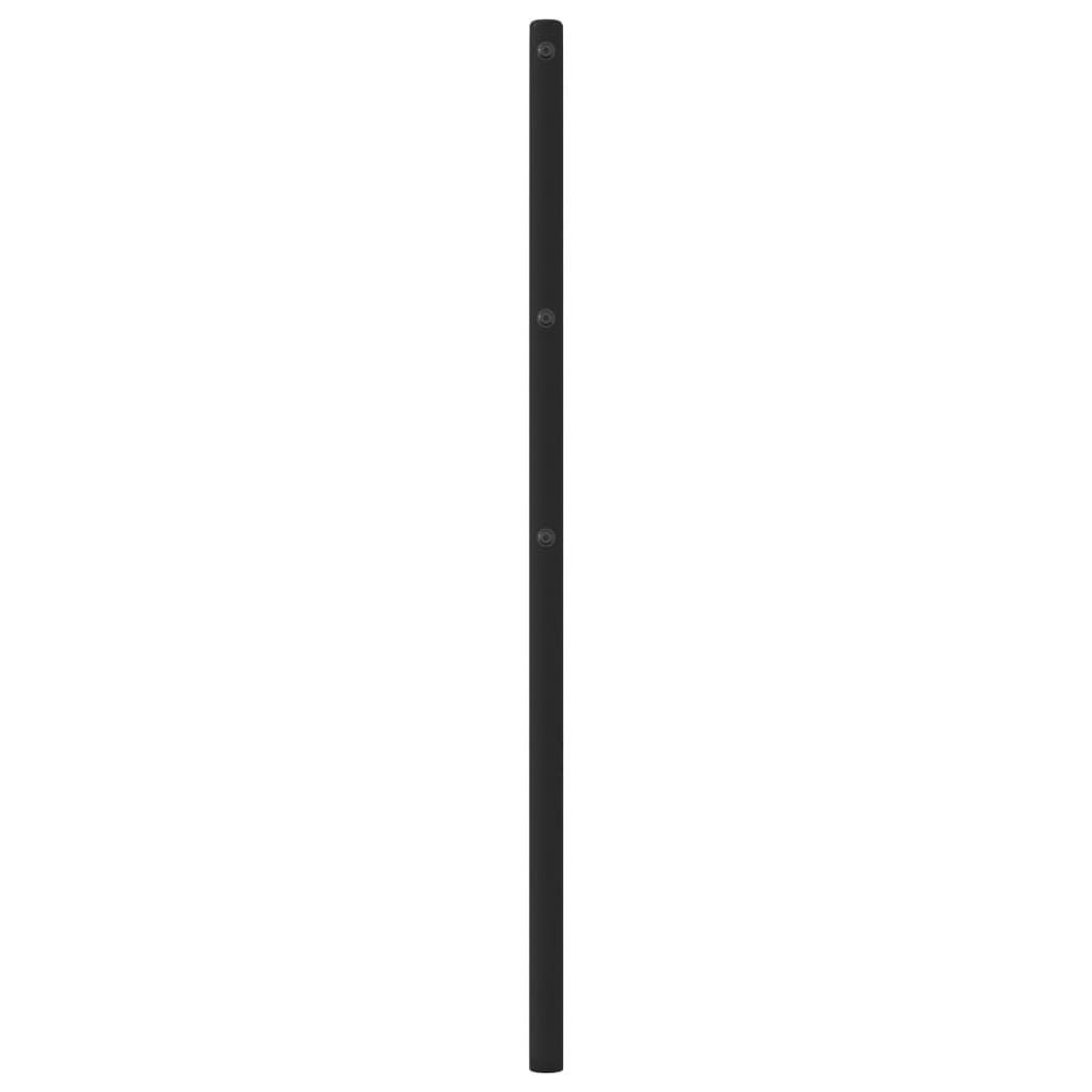 vidaXL Κεφαλάρι Μαύρο 180 εκ. Μεταλλικό