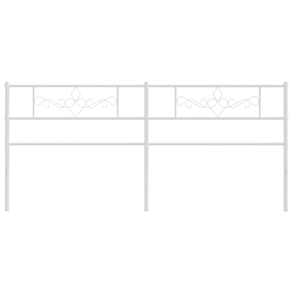 vidaXL Κεφαλάρι Λευκό 193 εκ. Μεταλλικό