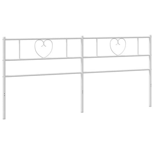 vidaXL Κεφαλάρι Λευκό 193 εκ. Μεταλλικό