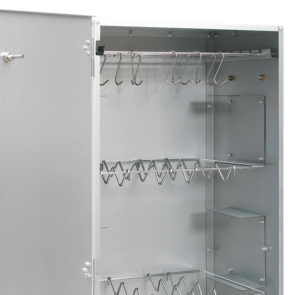 vidaXL Καπνιστήριο Μπάρμπεκιου με Σύστημα Κρύου Καπνού Γαλβαν. Χάλυβας