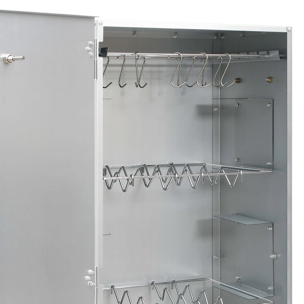 vidaXL Καπνιστήριο Μπάρμπεκιου με Σύστημα Κρύου Καπνού Γαλβαν. Χάλυβας