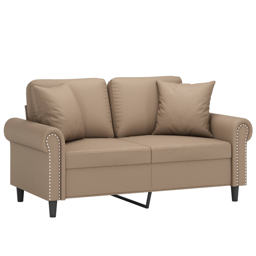 vidaXL 2-seater Sofa 2-θέσιο Καπουτσίνο 2-Seater