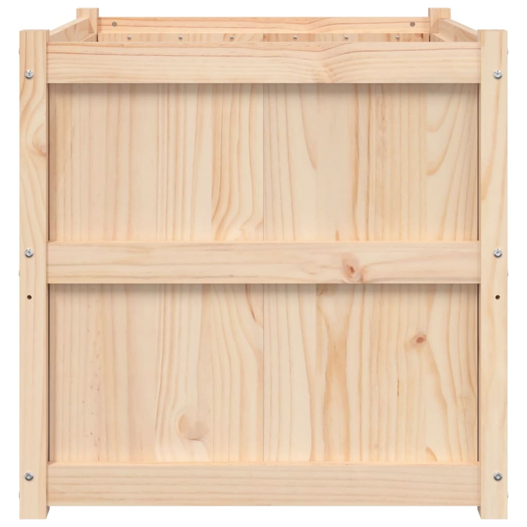 vidaXL Ζαρντινιέρα 70 x 70 x 70 εκ. από Μασίφ Ξύλο Πεύκου