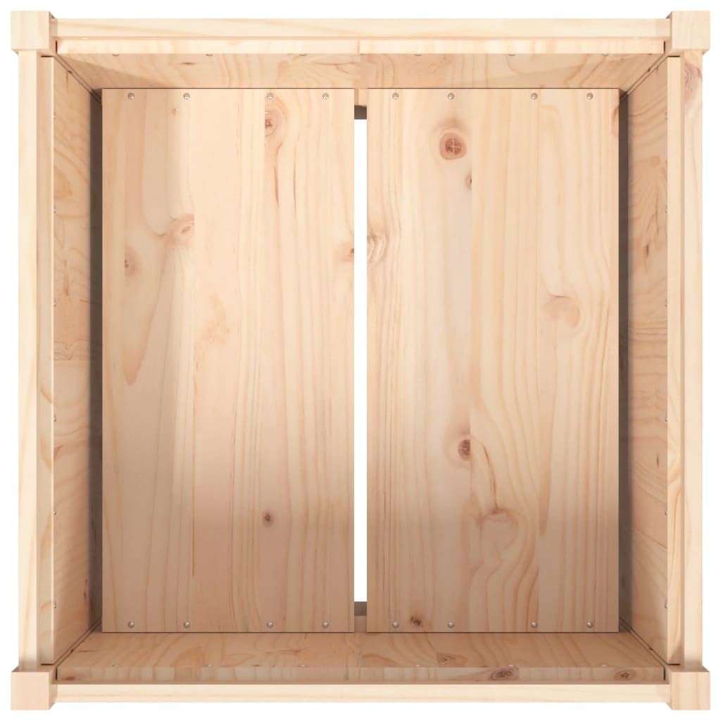 vidaXL Ζαρντινιέρα 70 x 70 x 70 εκ. από Μασίφ Ξύλο Πεύκου