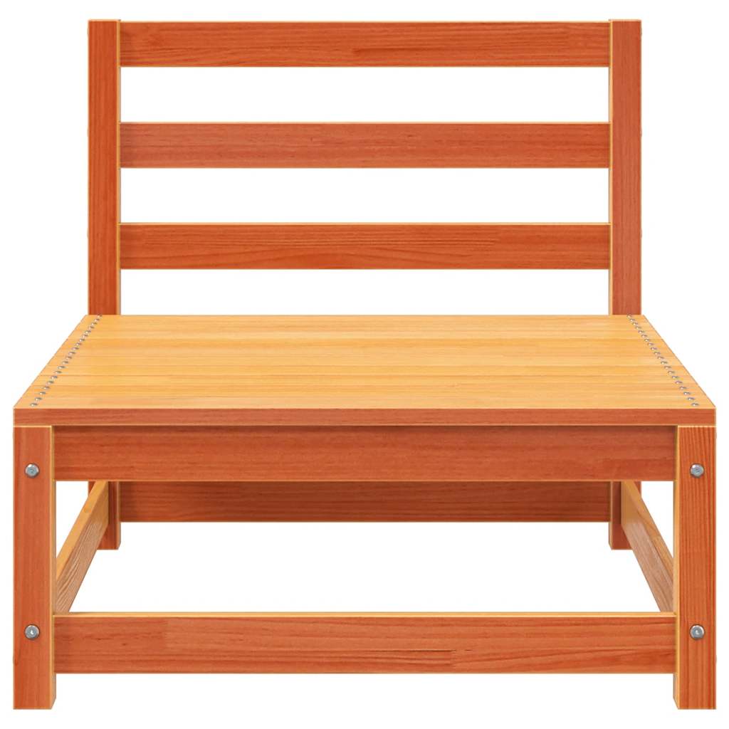 vidaXL Καναπέδες Κήπου Χωρ. Μπράτσα 2Τεμ Καφέ κεριού Μασίφ Πεύκο