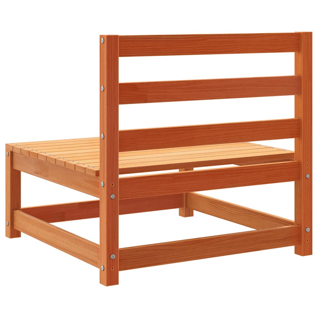 vidaXL Καναπέδες Κήπου Χωρ. Μπράτσα 3Τεμ Καφέ κεριού Μασίφ Πεύκο