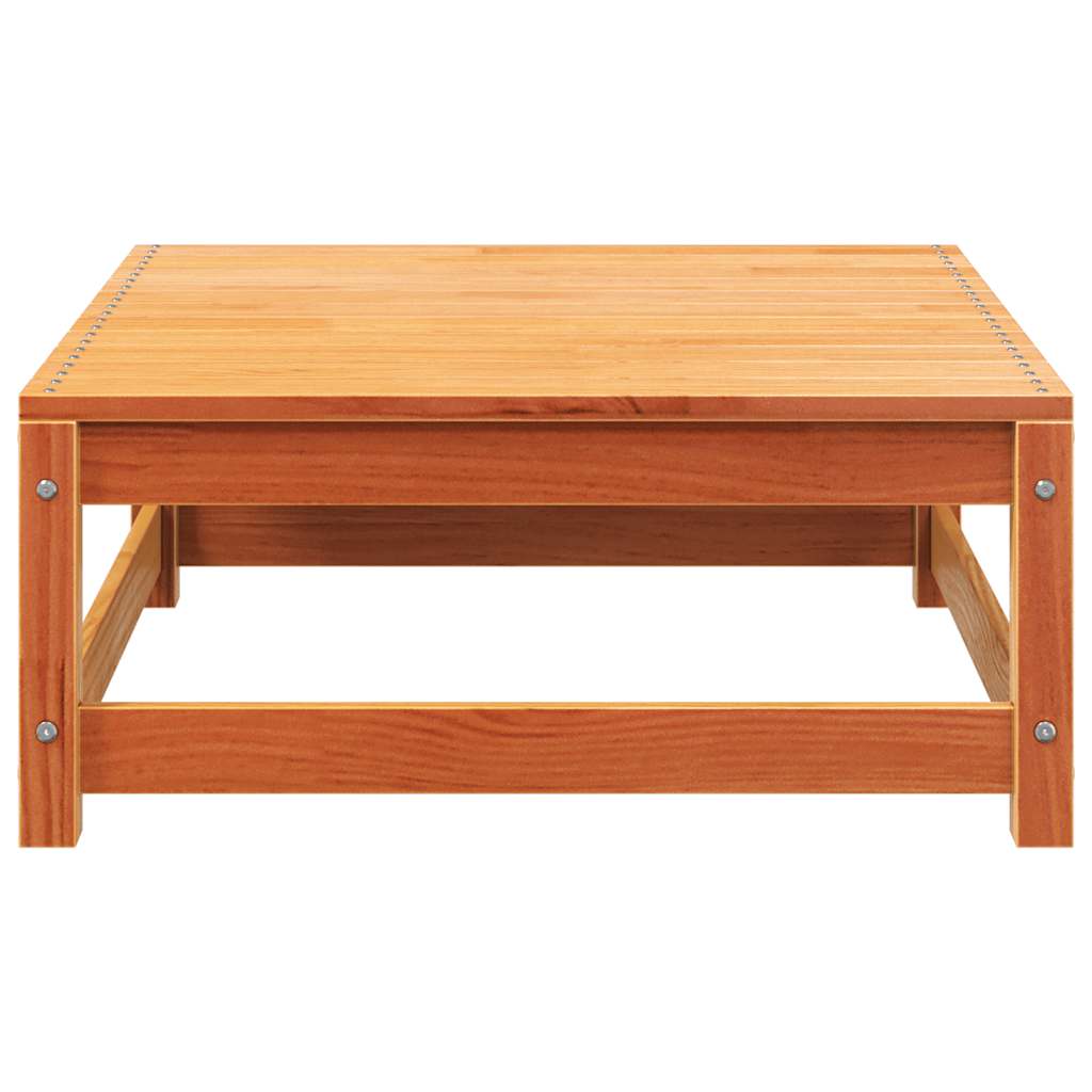 vidaXL Καναπές Κήπου Χωρίς Μπράτσα με Υποπόδιο από Μασίφ Ξύλο Πεύκου