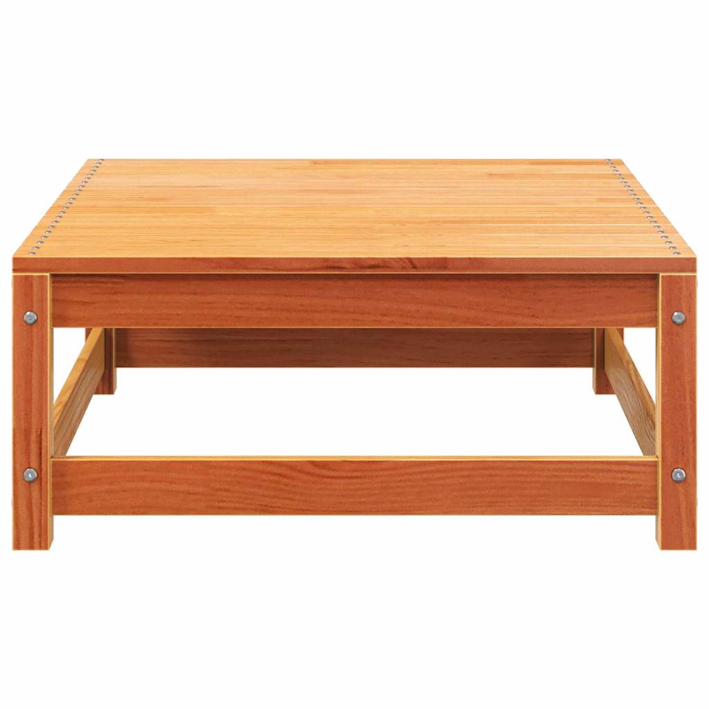 vidaXL Καναπές Κήπου Χωρίς Μπράτσα με Υποπόδιο από Μασίφ Ξύλο Πεύκου