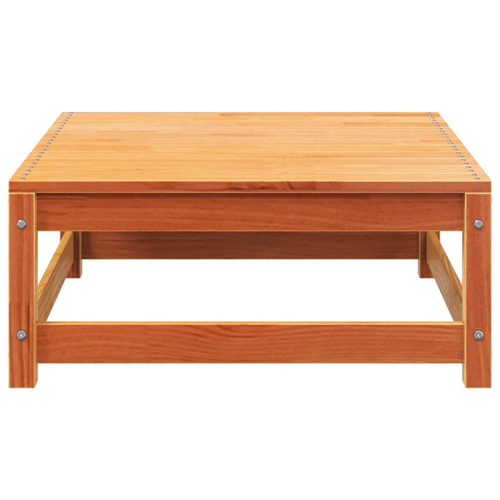 vidaXL Καναπές Κήπου Διθέσιος με Υποπόδιο από Μασίφ Ξύλο Πεύκου