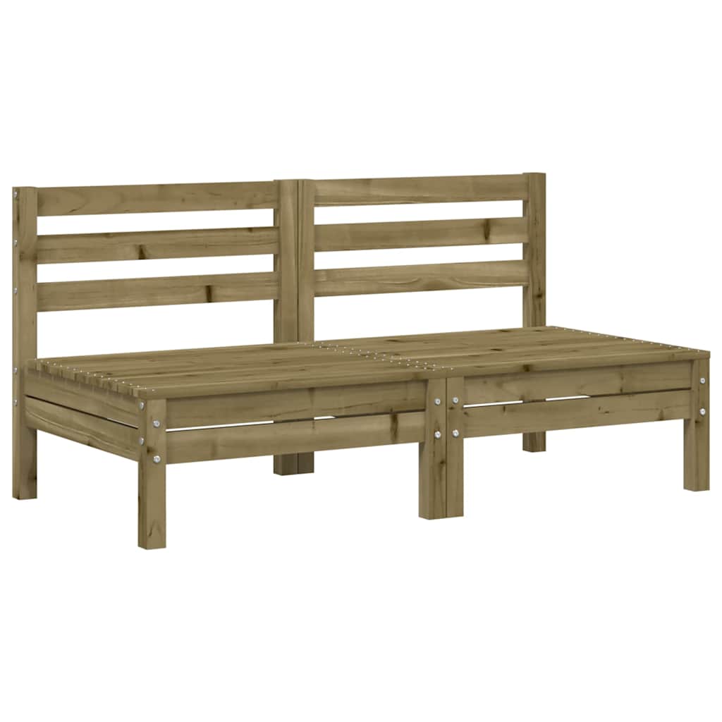 vidaXL Corner Sofa 2 τμχ. Impregnated Pinewood Natural Impregnated