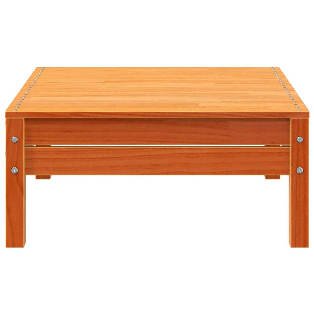 vidaXL Καναπές Κήπου Τριθέσιος Καφέ κεριού από Μασίφ Ξύλο Πεύκου