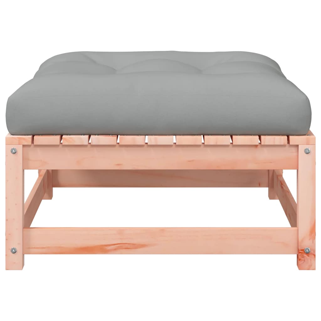 vidaXL Υποπόδιο Κήπου με Μαξιλάρι από Μασίφ Ξύλο Ψευδοτσούγκας