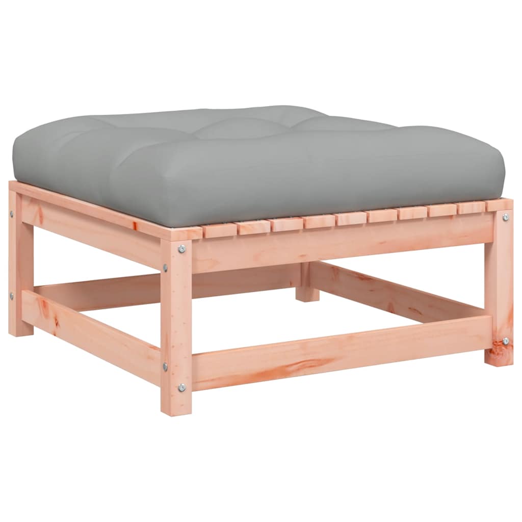 vidaXL Υποπόδια Κήπου με Μαξιλάρια 2 τεμ. από Μασίφ Ξύλο Ψευδοτσούγκας