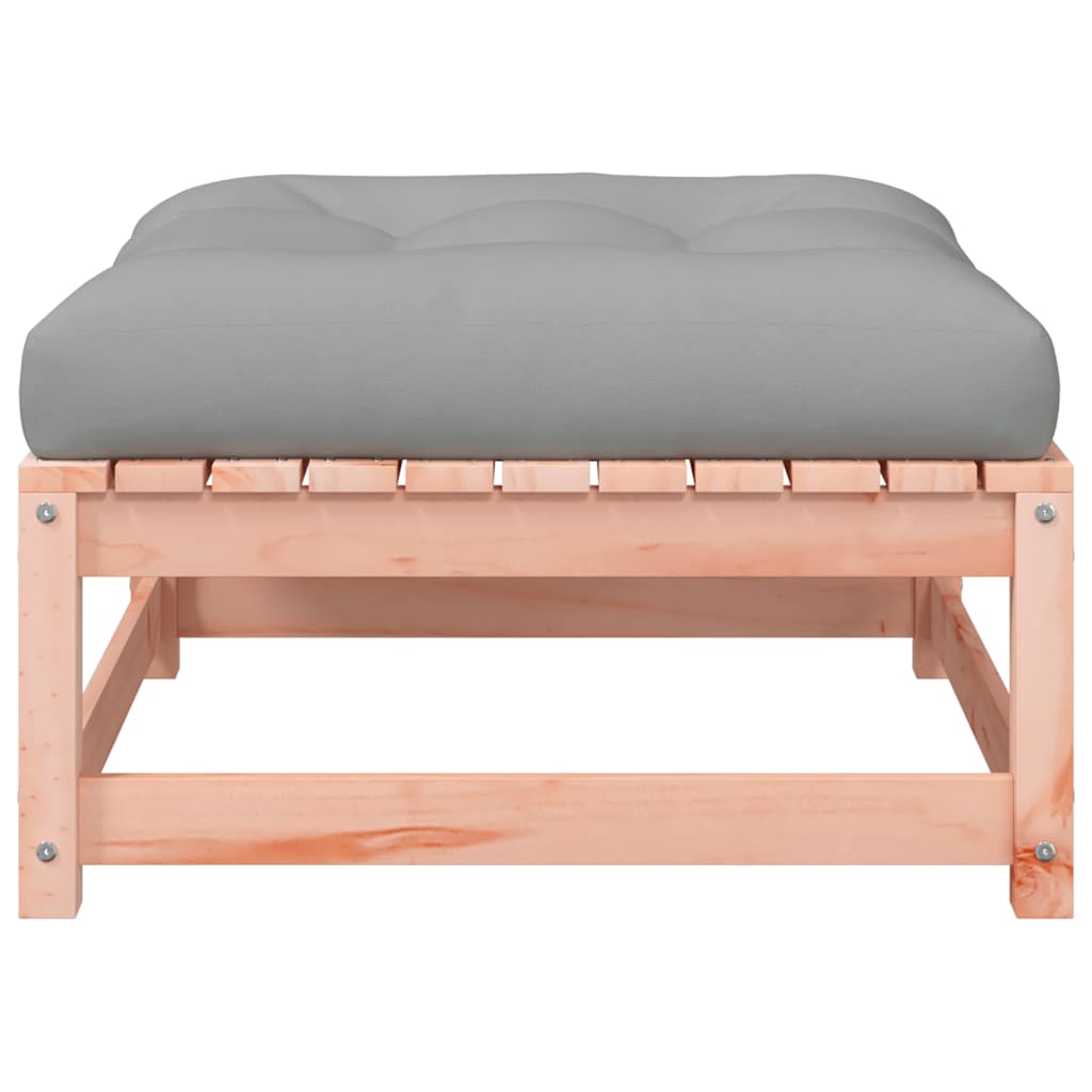 vidaXL Υποπόδια Κήπου με Μαξιλάρια 2 τεμ. από Μασίφ Ξύλο Ψευδοτσούγκας