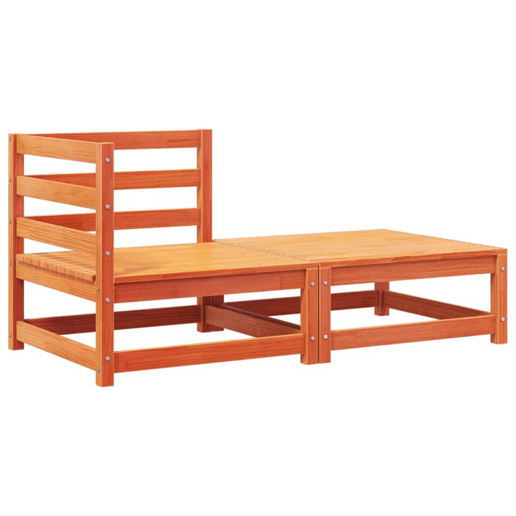 vidaXL Καναπές Κήπου Γωνιακός με Μαξιλάρια και Υποπόδιο