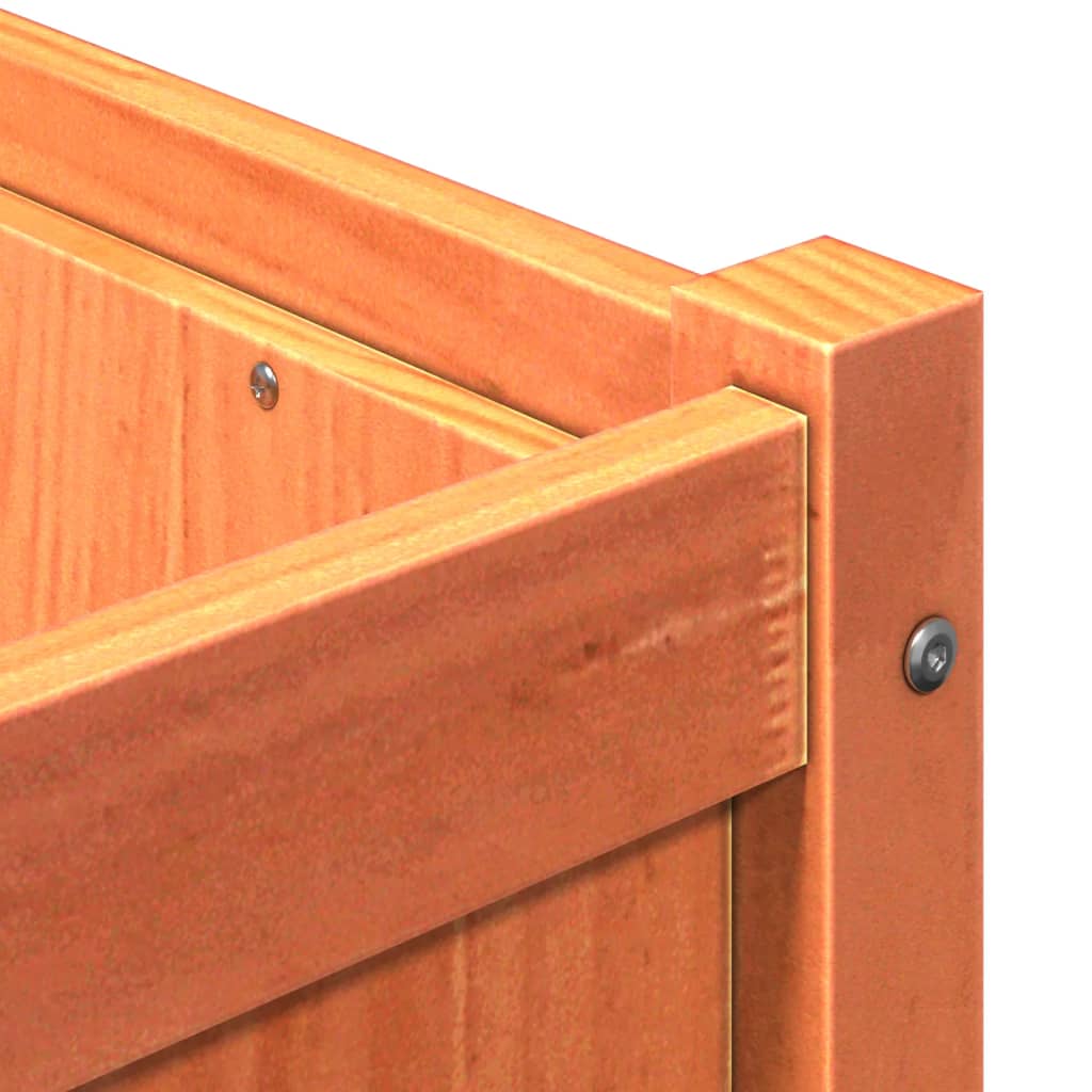 vidaXL Ζαρντινιέρα Καφέ Κεριού 180 x 50 x 50 εκ. από Μασίφ Ξύλο Πεύκου