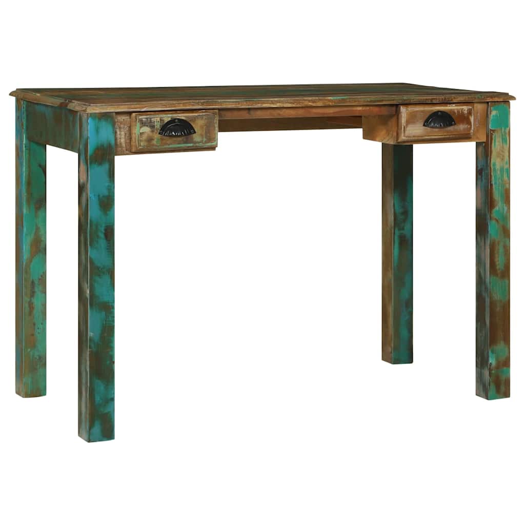 vidaXL Γραφείο Καφέ 112 x 55 x 76 εκ. Μασίφ ανακυκλωμένο ξύλο