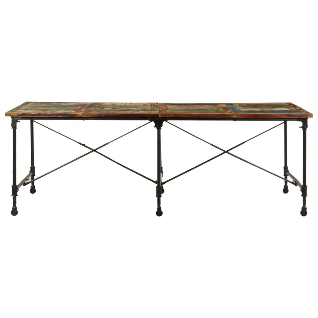 vidaXL Τραπεζαρία 220 x 90 x 77 εκ. από Μασίφ Ανακυκλωμένο Ξύλο