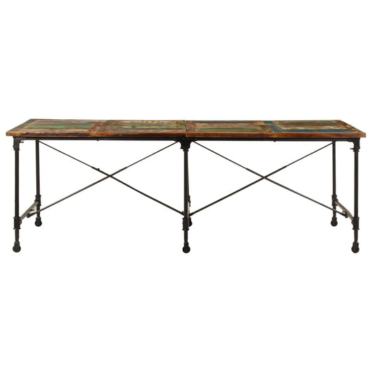vidaXL Τραπεζαρία 220 x 90 x 77 εκ. από Μασίφ Ανακυκλωμένο Ξύλο