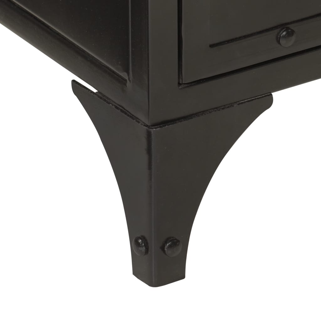 vidaXL Ντουλάπι Νιπτήρα 55x35x60 εκ. από Σίδηρο / Μασίφ Ξύλο Μάνγκο