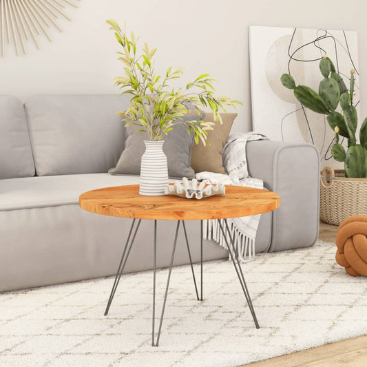 vidaXL Επιφάνεια Τραπεζιού Στρογγυλή Ø90x3,8 εκ. Μασίφ Ξύλο Ακακίας