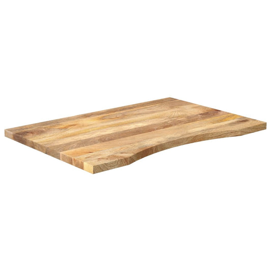 vidaXL Επιφάνεια Γραφείου Καμπύλη 90x60x2,5 εκ Μασίφ Ακατ. Μάνγκο