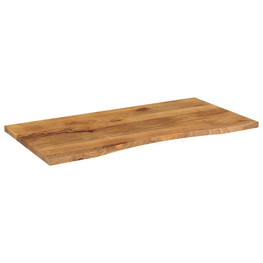 vidaXL Επιφάνεια Γραφείου Καμπύλη 110x50x2,5 εκ Μασίφ Ακατ. Μάνγκο