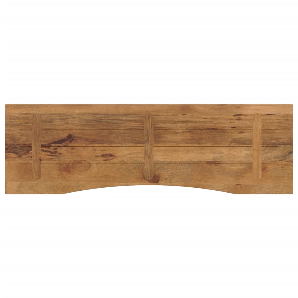 vidaXL Επιφάνεια Γραφείου Καμπύλη 160x50x2,5 εκ Μασίφ Ακατ. Μάνγκο