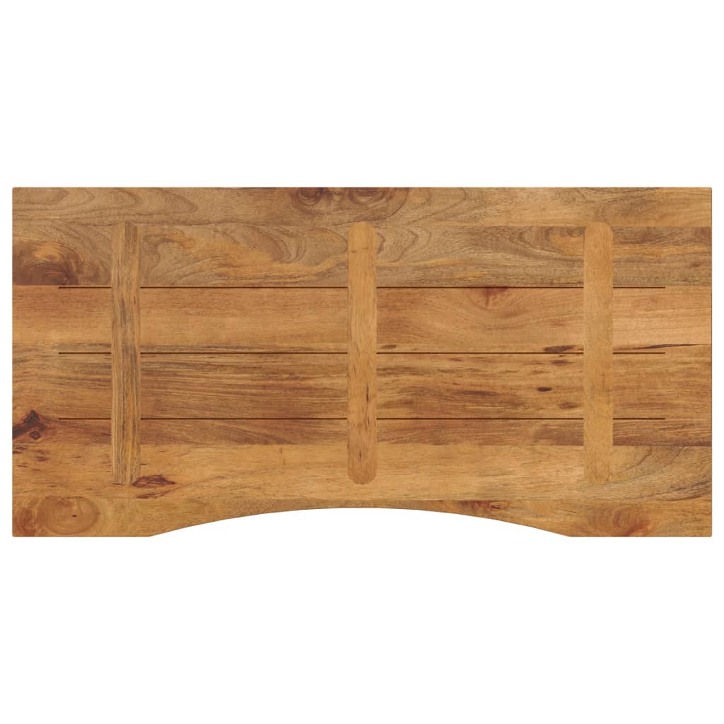 vidaXL Επιφάνεια Γραφείου Καμπύλη 140x60x2,5 εκ Μασίφ Ακατ. Μάνγκο