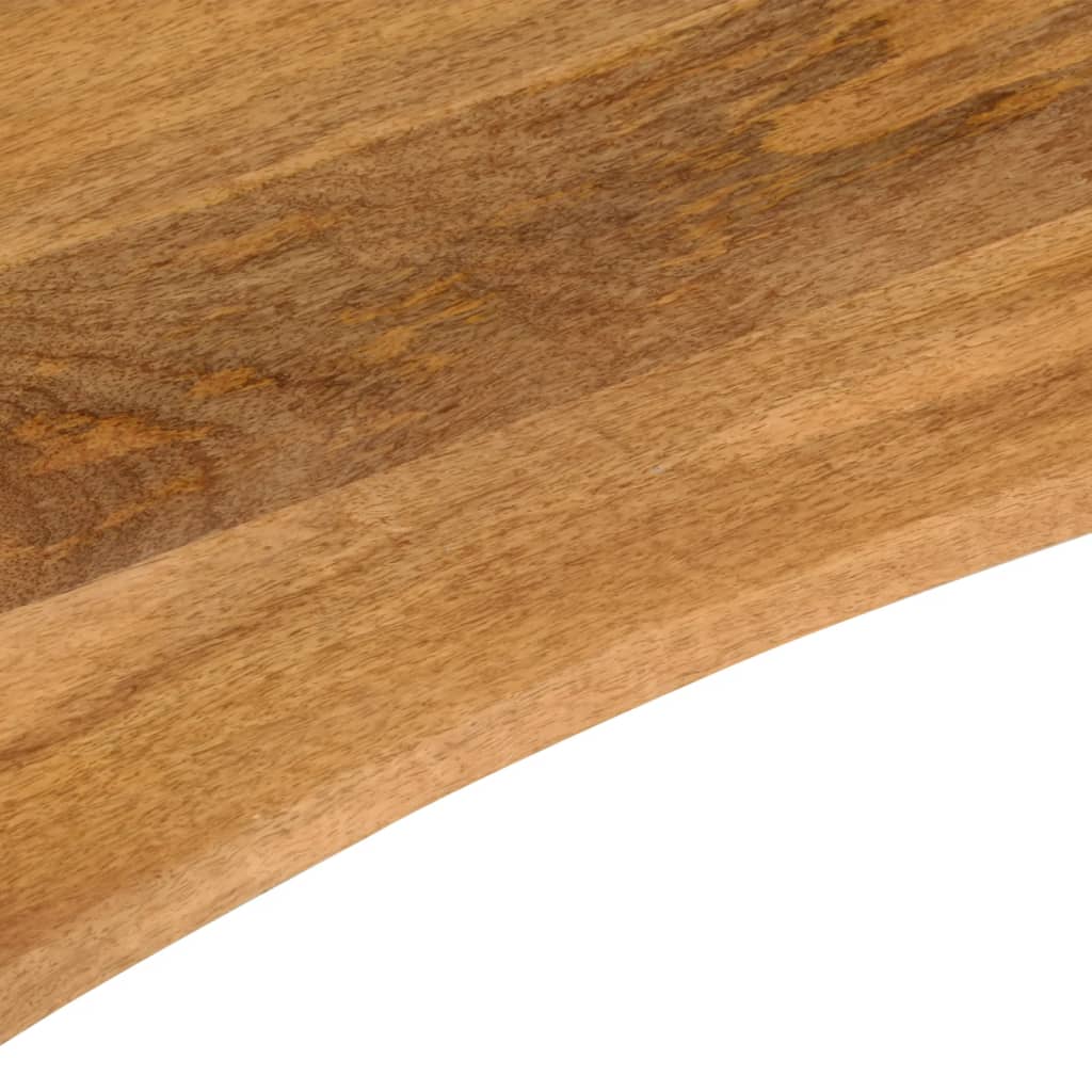 vidaXL Επιφάνεια Γραφείου Καμπύλη 140x60x2,5 εκ Μασίφ Ακατ. Μάνγκο