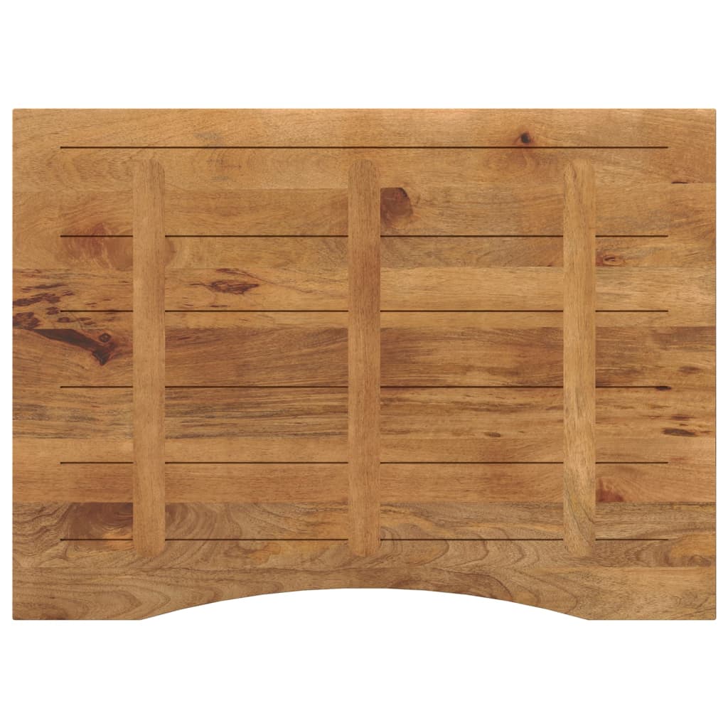 vidaXL Επιφάνεια Γραφείου Καμπύλη 110x80x2,5 εκ Μασίφ Ακατ. Μάνγκο