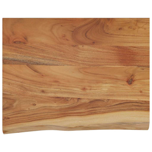 vidaXL Ράφι Επιτοίχιο Ορθ. Live Edge 50x40x2,5 εκ. Μασίφ Ξύλο Ακακίας