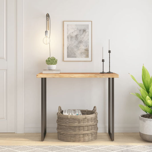 vidaXL Επιφάνεια Τραπεζιού Ορθογώνια 90x40x2,5 εκ. Μασίφ Ξύλο Ακακίας
