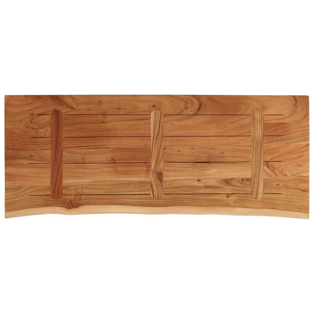 vidaXL Επιφάνεια Τραπεζιού Ορθογώνια 110x40x2,5 εκ. Μασίφ Ξύλο Ακακίας