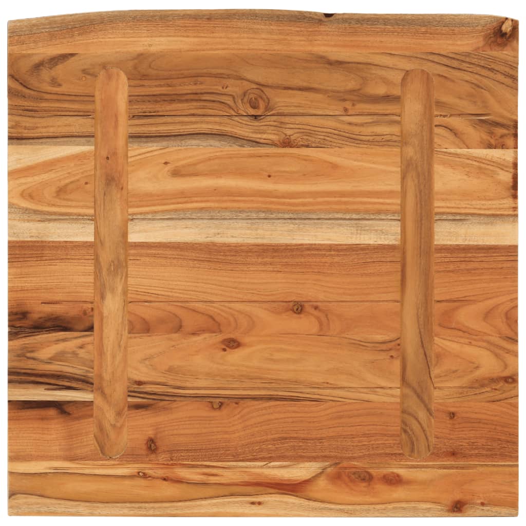vidaXL Πάγκος Μπάνιου Ορθογώνιος 60x60x2,5 εκ. Μασίφ Ξύλο Οξιάς