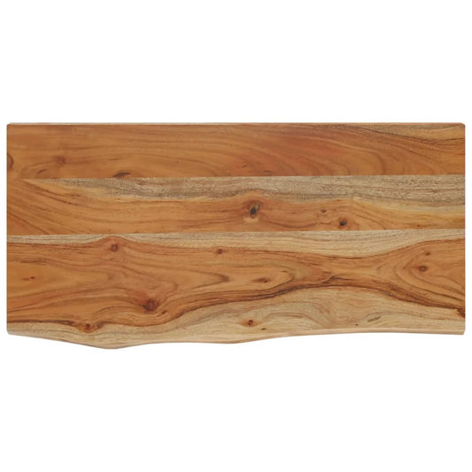 vidaXL Ράφι Επιτοίχιο Ορθ. Live Edge 40x20x3,8 εκ. Μασίφ Ξύλο Ακακίας
