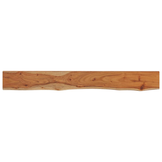 vidaXL Ράφι Επιτοίχιο Ορθ. Live Edge 140x20x3,8 εκ. Μασίφ Ξύλο Ακακίας