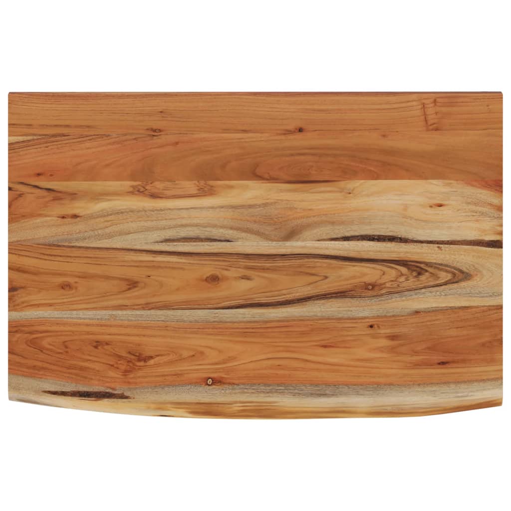 vidaXL Ράφι Επιτοίχιο Ορθ. Live Edge 50x30x3,8 εκ. Μασίφ Ξύλο Ακακίας