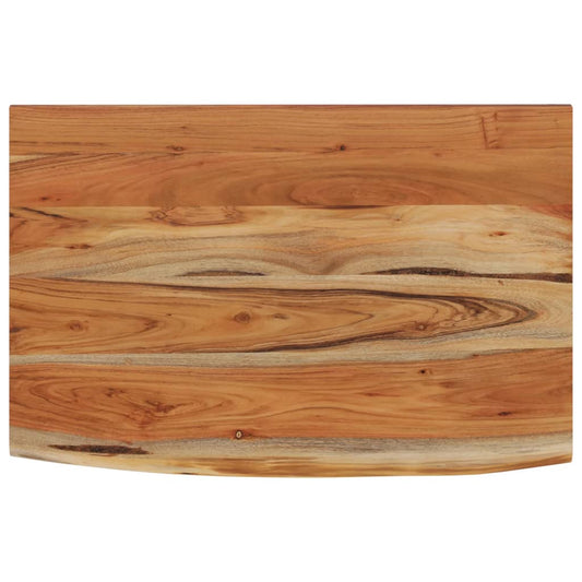 vidaXL Ράφι Επιτοίχιο Ορθ. Live Edge 50x30x3,8 εκ. Μασίφ Ξύλο Ακακίας