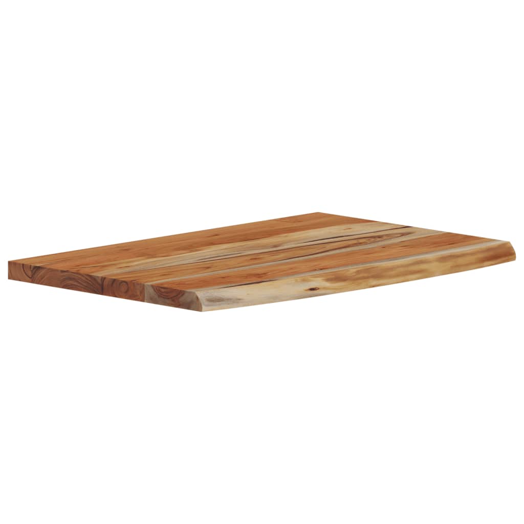 vidaXL Ράφι Επιτοίχιο Ορθ. Live Edge 50x30x3,8 εκ. Μασίφ Ξύλο Ακακίας