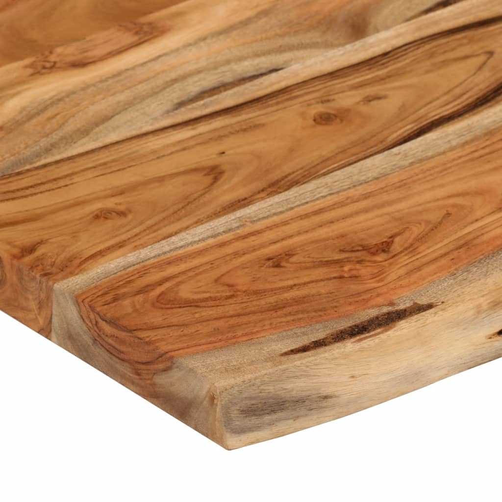 vidaXL Ράφι Επιτοίχιο Ορθ. Live Edge 50x30x3,8 εκ. Μασίφ Ξύλο Ακακίας
