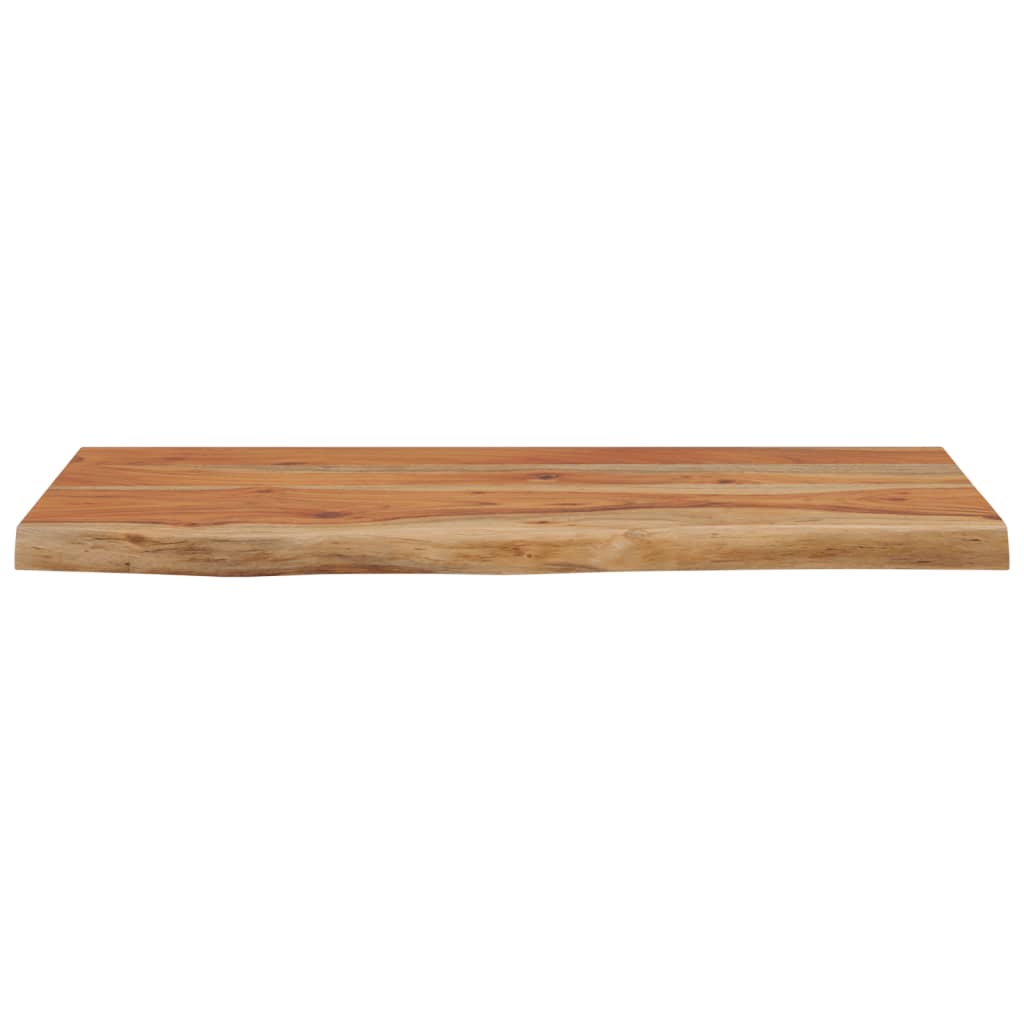 vidaXL Ράφι Επιτοίχιο Ορθ. Live Edge 60x30x3,8 εκ. Μασίφ Ξύλο Ακακίας