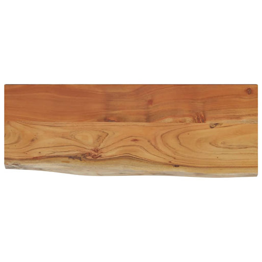 vidaXL Ράφι Επιτοίχιο Ορθ. Live Edge 80x30x3,8 εκ. Μασίφ Ξύλο Ακακίας