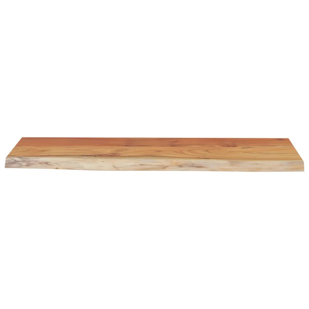 vidaXL Ράφι Επιτοίχιο Ορθ. Live Edge 80x30x3,8 εκ. Μασίφ Ξύλο Ακακίας