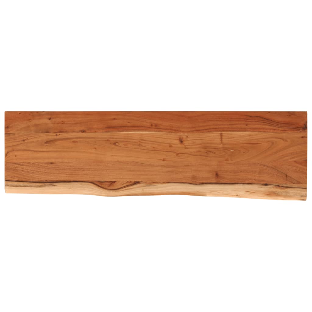 vidaXL Ράφι Επιτοίχιο Ορθ. Live Edge 90x30x3,8 εκ. Μασίφ Ξύλο Ακακίας
